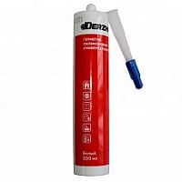 Герметик силиконовый Derzhi, универсальный, белый, 300 мл картинка